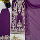 Zari Sequin Georgette Embroidered Palazzo Suit