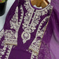 Zari Sequin Georgette Embroidered Palazzo Suit