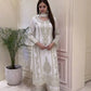 Zari Sequin Georgette Embroidered Palazzo Suit