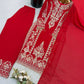 Zari Sequin Georgette Embroidered Palazzo Suit