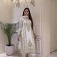 Zari Sequin Georgette Embroidered Palazzo Suit