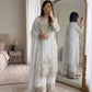 Zari Sequin Georgette Embroidered Palazzo Suit