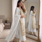 Zari Sequin Georgette Embroidered Palazzo Suit