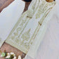 Zari Sequin Georgette Embroidered Palazzo Suit