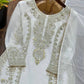 Zari Sequin Georgette Embroidered Palazzo Suit