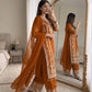 Zari Sequin Georgette Embroidered Palazzo Suit