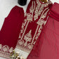 Zari Sequin Georgette Embroidered Palazzo Suit