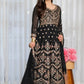 Zari Sequin Gorgette Anarkali Gown
