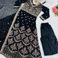 Zari Sequin Gorgette Anarkali Gown