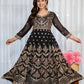 Zari Sequin Gorgette Anarkali Gown