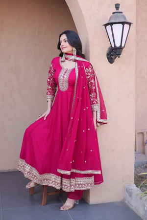 Zari Sequin Kali Anarkali
