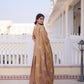Zari Sequins Embroidered Fendi Crush Kurti Sharara Set