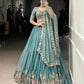 Zari Shimmer Embroidered Lehenga Set with Dupatta