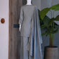 Zazu Silk Kurta Palazzo With Zari Embroidery