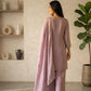 Zazu Silk Kurta Palazzo With Zari Embroidery