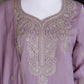 Zazu Silk Kurta Palazzo With Zari Embroidery