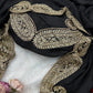 black Rangoli Silk Zari Embroidered Saree with Designer Blouse for special occasions