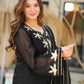 black Sharara Suit Set with gota pati for Festive and Party Wear in 4 colors