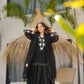 black Sharara Suit Set with gota pati for Festive and Party Wear in 4 colors