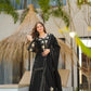 black Sharara Suit Set with gota pati for Festive and Party Wear in 4 colors