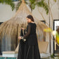 black Sharara Suit Set with gota pati for Festive and Party Wear in 4 colors