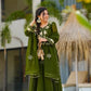 black Sharara Suit Set with gota pati for Festive and Party Wear in 4 colors
