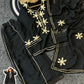 black Sharara Suit Set with gota pati for Festive and Party Wear in 4 colors