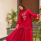 black Sharara Suit Set with gota pati for Festive and Party Wear in 4 colors