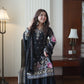 Classic Black Fox Georgette Sequins Embroidered Kurti Palazzo Set for Wedding & Festive Wear