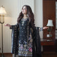 Classic Black Fox Georgette Sequins Embroidered Kurti Palazzo Set for Wedding & Festive Wear