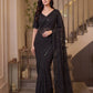 Sequin Pearl Embroidered Saree