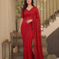 Sequin Pearl Embroidered Saree