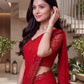 Sequin Pearl Handwork Embroidered Saree
