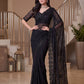 Sequin Pearl Handwork Embroidered Saree