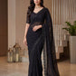Shimmer silk Sequin Pearl Handwork Saree