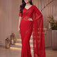 Shimmer silk Sequin Pearl Handwork Saree