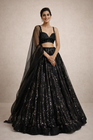 Premium Sequin Georgette Lehenga Set for party