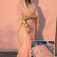Handworked Gota Patti Georgette Saree with Sequence Lace Border
