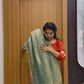 Designer Soft Space Silk Saree with Sequence Embroidery Work & Matching Blouse