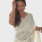 Premium Silky Crush Sugarbead Work Saree