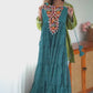 Georgette Digital Print Gown with Embroidered Work & Tassel Detailing