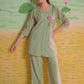 Elegant Heavy Rayon Embroidered Co-Ord Set – Stylish Two-Piece Outfit with Straight Pants