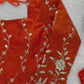 Embroidered Fendy Silk Anarkali Set with Dupatta
