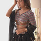 Faux Georgette Embroidered Lehenga Set with Blouse & Dupatta