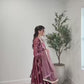 Japan Satin Embroidered Anarkali Set with Dupatta – Thread & Sequins Work