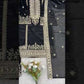 Black and Red Fendy Silk Sharara Suit Set for Festive and Occasion Wear