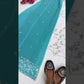 Embroidered Georgette Palazzo Suit for Festive and Wedding Occasions