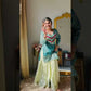 Designer Embroidered Palazzo Suit Set with Organza Dupatta