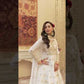 Elegant Embroidered Net Gown Lehenga Set
