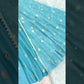 Sky Blue Vichitra Silk Anarkali Set for Festive and Party Wear